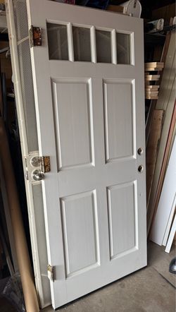 36” x 79 1/4” Solid Wood Front Entry Door – 1 3/4” Thick