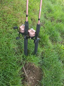 New Fishing Poles, Reel And Line - Never Used