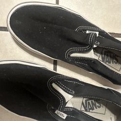 Black Slip On Vans 
