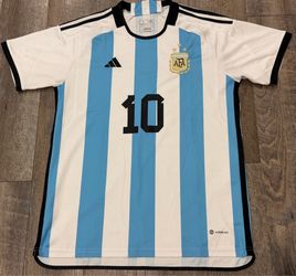 Adidas FIFA World Cup 2022 Argentina Lionel Messi Jersey size Large Aeroready
