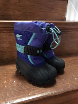 Sorel boots purple toddler size 6