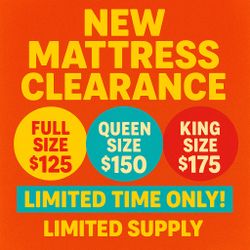 Mattresses Bedframes King Queen Full Twin 