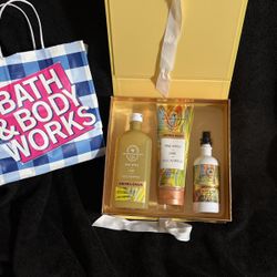 Bath & Body Works  Pineapple 🍍 Lime & Eucalyptus Aroma  Oasis Set - Great For Valentines ❤️ Easter 🐣 Or Mothers Day 🦋🌹
