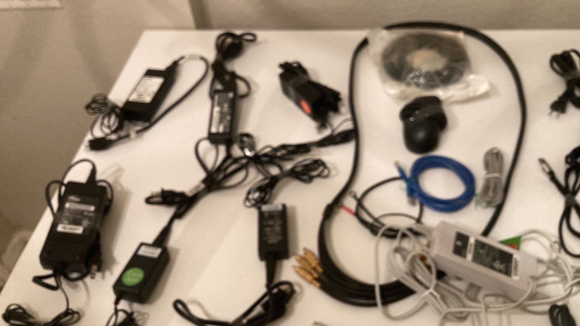 Computer cords and laptops