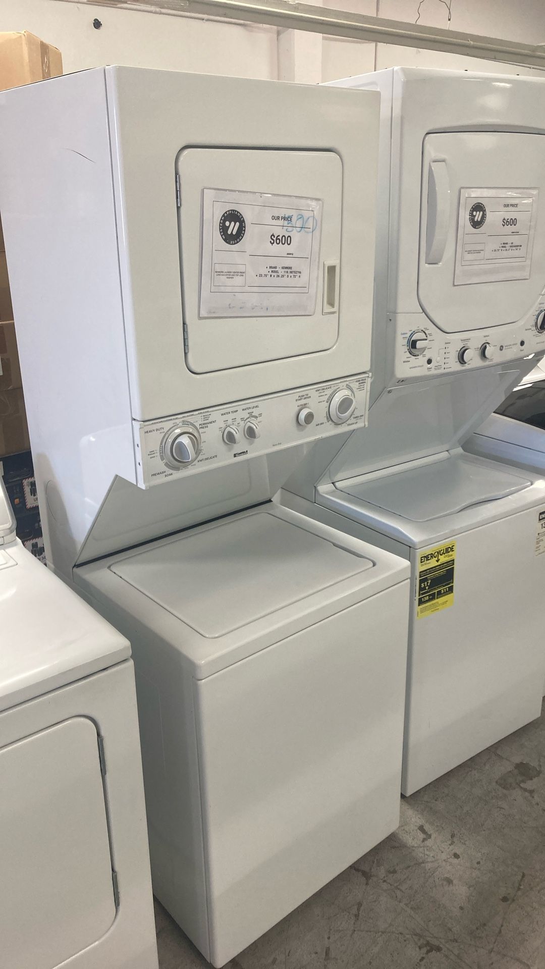KENMORE Laundry Center Gas Dryer And Washer