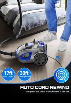 1600W Bagless Canister Vacuum Cleaner – $25 Each