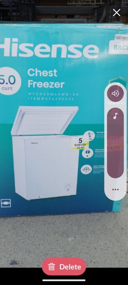 New deep freezer