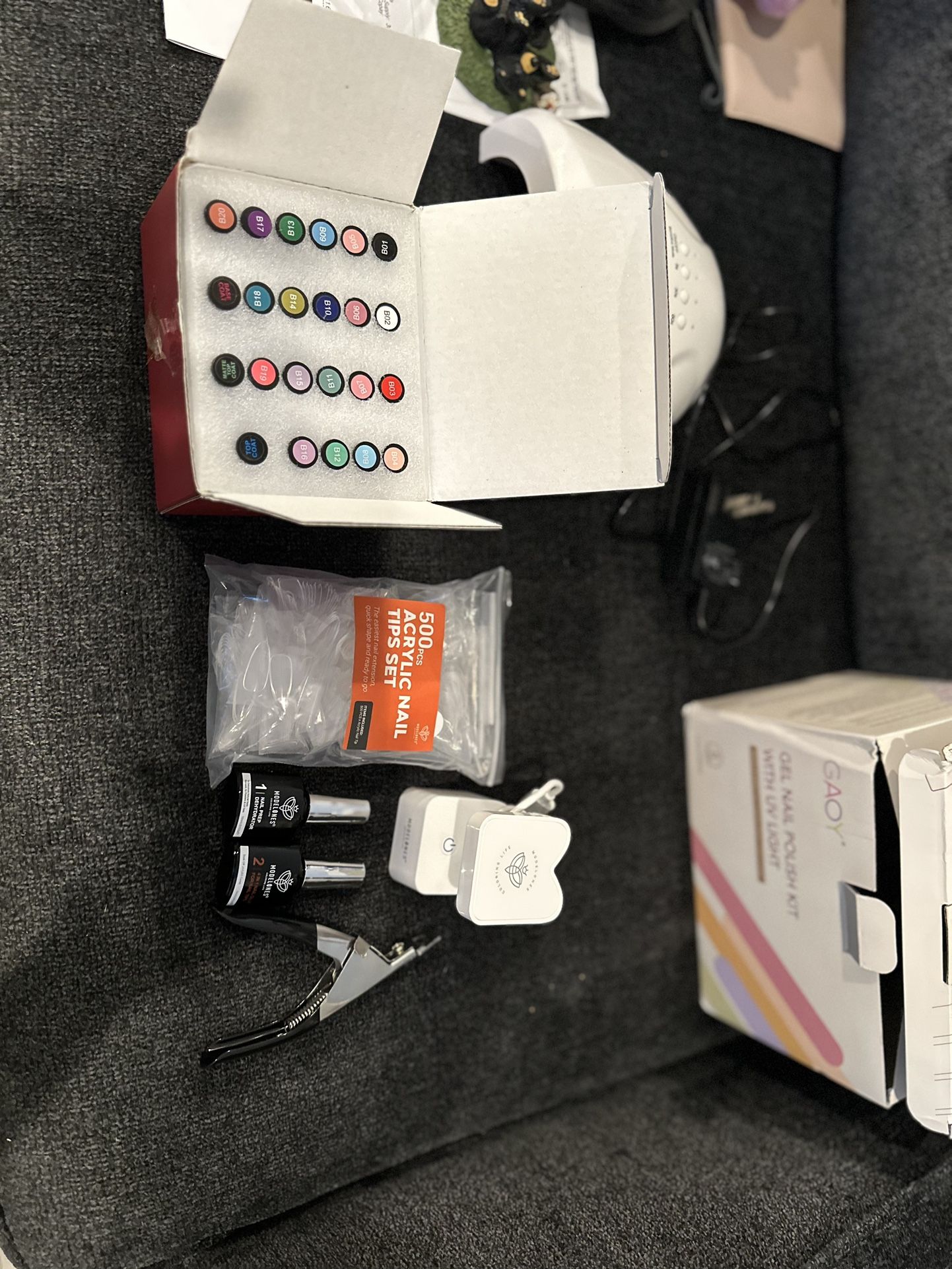 GelX Nail Kit + Gel Polishes