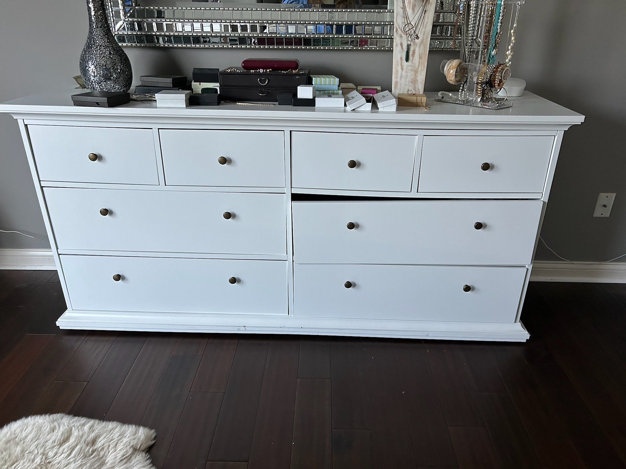 2 Matching White dressers
