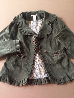 Zoe D. Women's green corduroy blazer