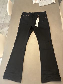 Boot cut purple jeans size 34