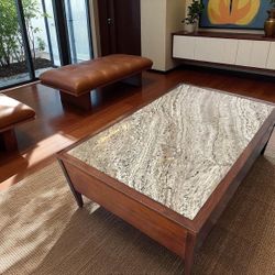 MCM Travertine Coffee Table
