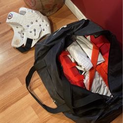 Entire Taekwondo Uniform And Pads