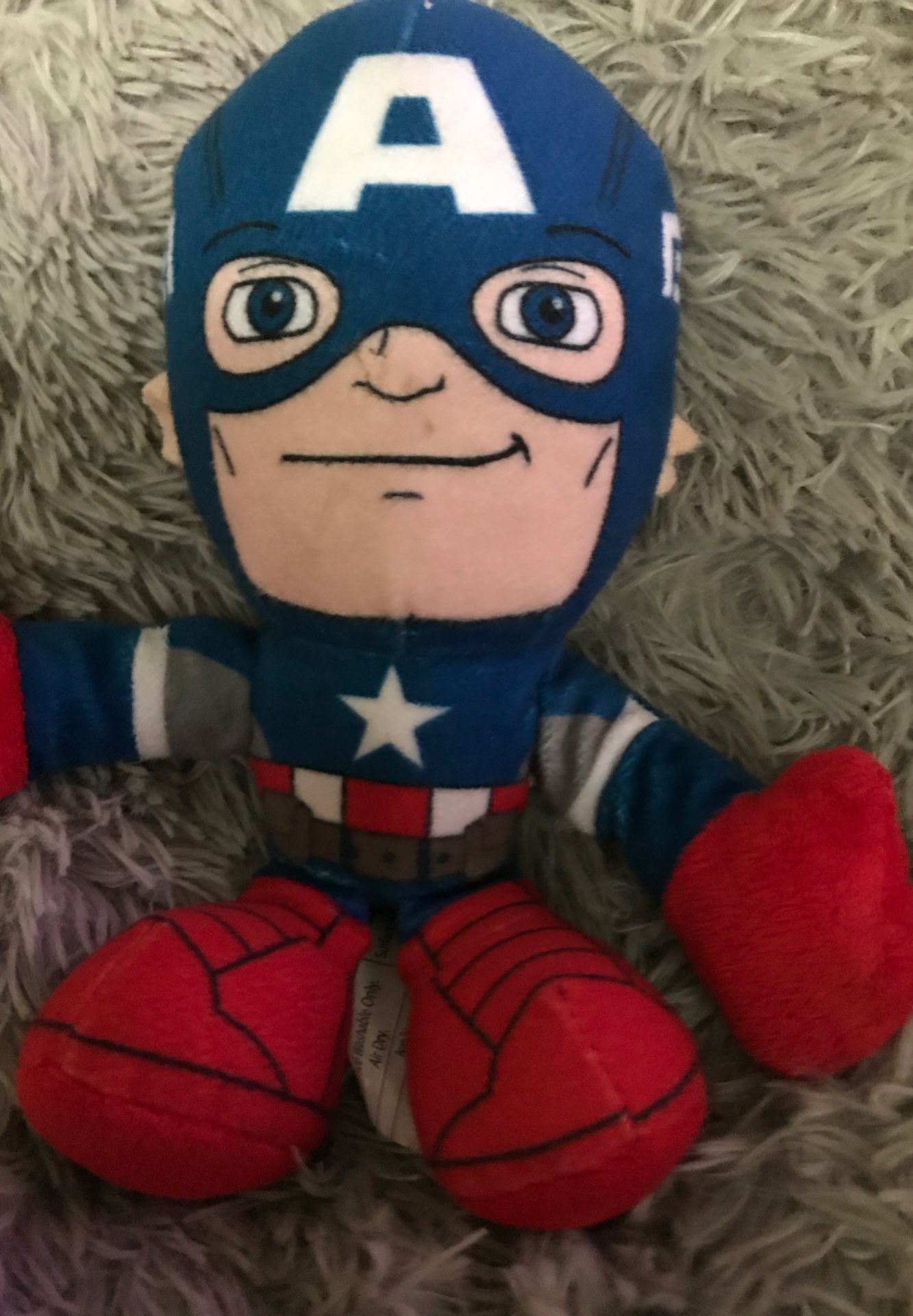 8” Marvels captain America stuffed animal $4