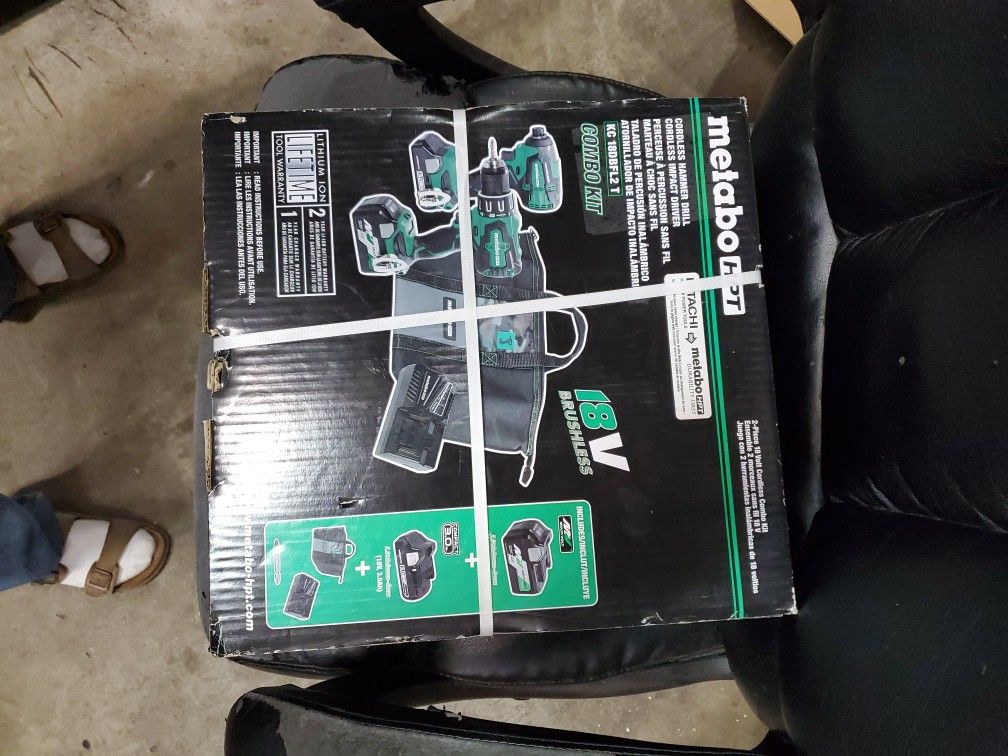 New Metabo HPT(Hitachi) 18v Cordless Brushless Two Tool Combo