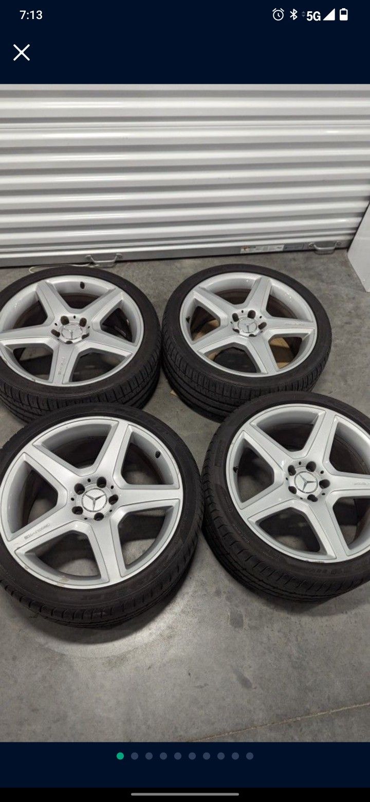 W219 CLS55 AMG 19" 5 Spoke Wheels 5x112 Cls500 Cls55 E55