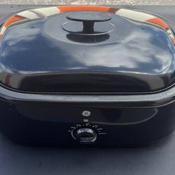 GE Electric Roaster Oven 18Qt Large Turkey Roaster Black