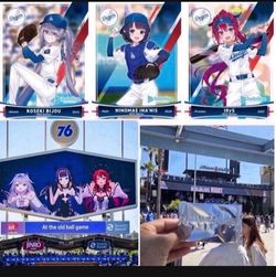 Hololive 2025 Set Of 3 Cards Sealed Dodgers