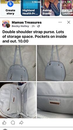 Double shoulder strap purse