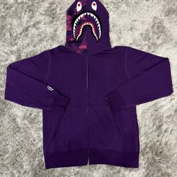 BAPE SHARK FULL ZIP HOODIE - PURPLE