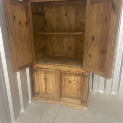 Pine Wood Armoire