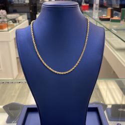 Rope Chain 4 Mm 14k 