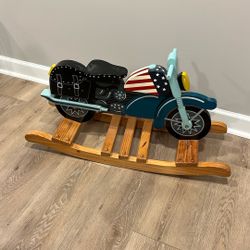 Wooden Rocking Motorcycle