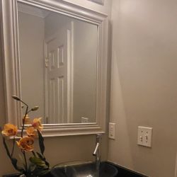 White Mirror $45 Faucet $39