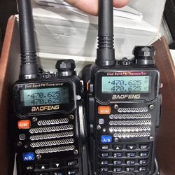 Lot of 2 BAOFENG UV-5R+ Plus Two Way Radio