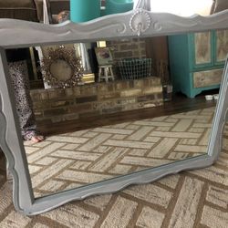 Large Vintage Mirror With Swarovski Crystals !