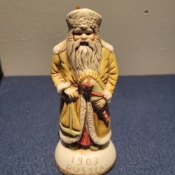 1903 Russia Porcelain Santa Ornament 