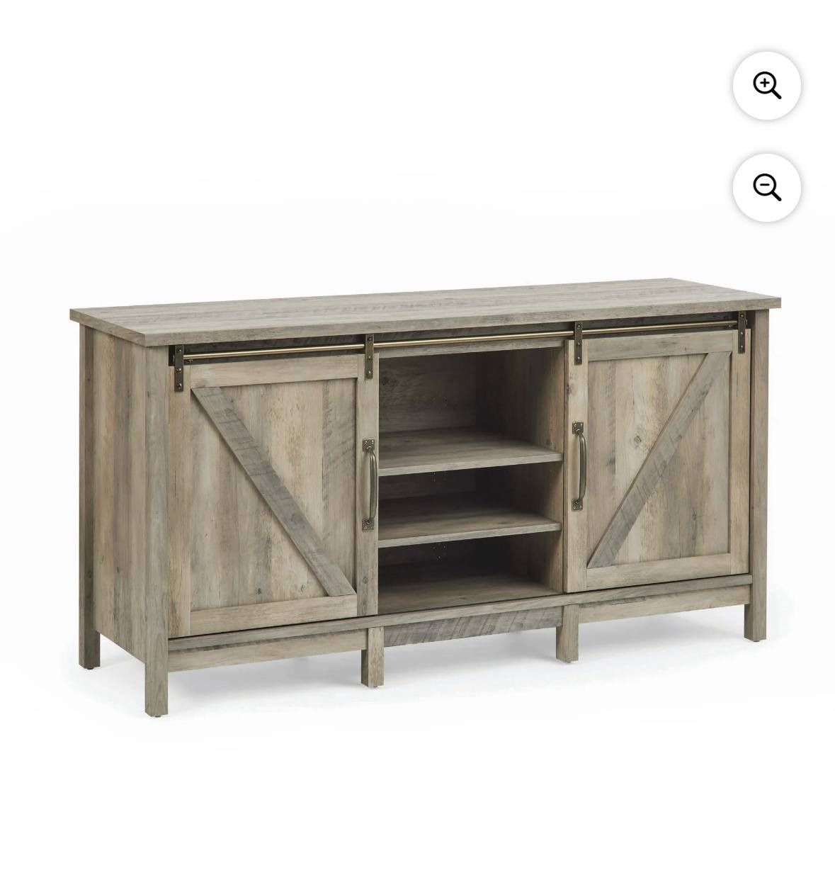 Better Homes & Gardens Modern Farmhouse TV Stand for TVs up to 70", Rustic Gray