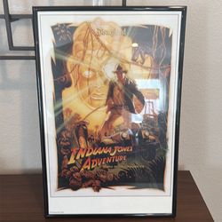 Disney Framed Indiana Jones Attraction Poster