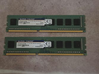 Super Talent W1600UB4GV 8GB (2x4GB) DDR3-1600 Desktop RAM - TESTED