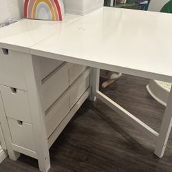 IKEA Extendable Dining Table With Drawers