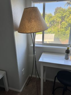 Wrought Iron/silver Floor Lamp