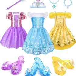 Princess Set Costume Halloween Play Toddler  3/5  New 