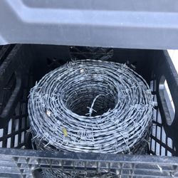 Barb Wire 100 Ft Per Roll (2) Available