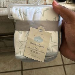 Cloud Island 6 Pack Washcloths 