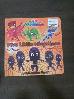 PJ Masks Five Little Ninjalinos A Halloween Story  Board Book