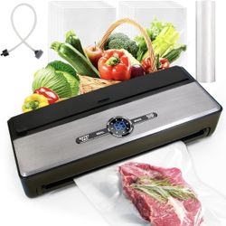 Brand new Automatic Vacuum Sealer Machine for Food, 9-IN-1 with Cutter, Bag Storage, Moist & Dry & Liquid & Soft, External VAC for Jars and Containers
