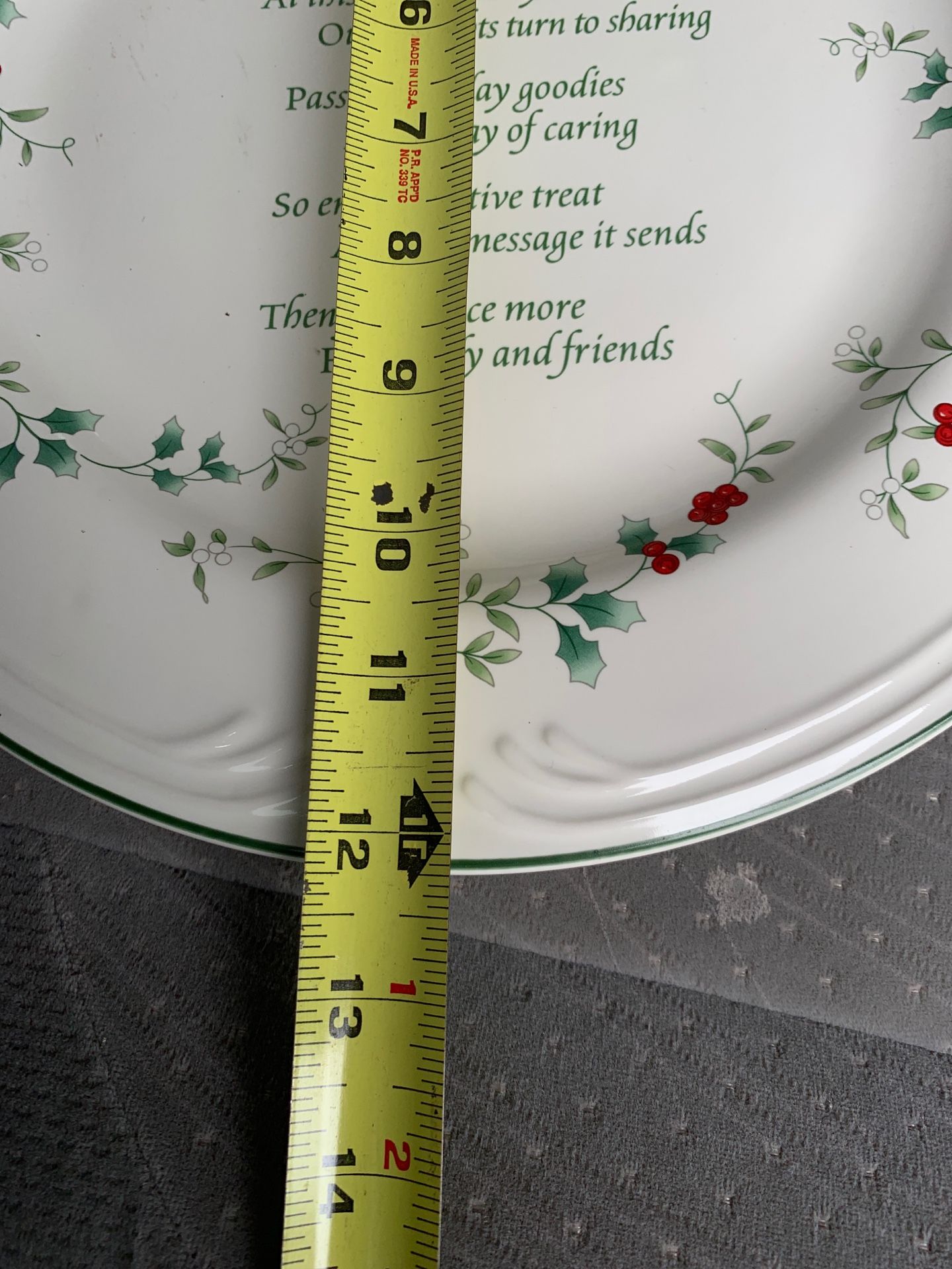 Christmas Pfaltzgraff sharing plate