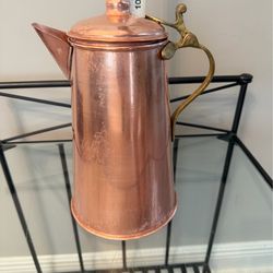 Vintage copper tea/coffeepot