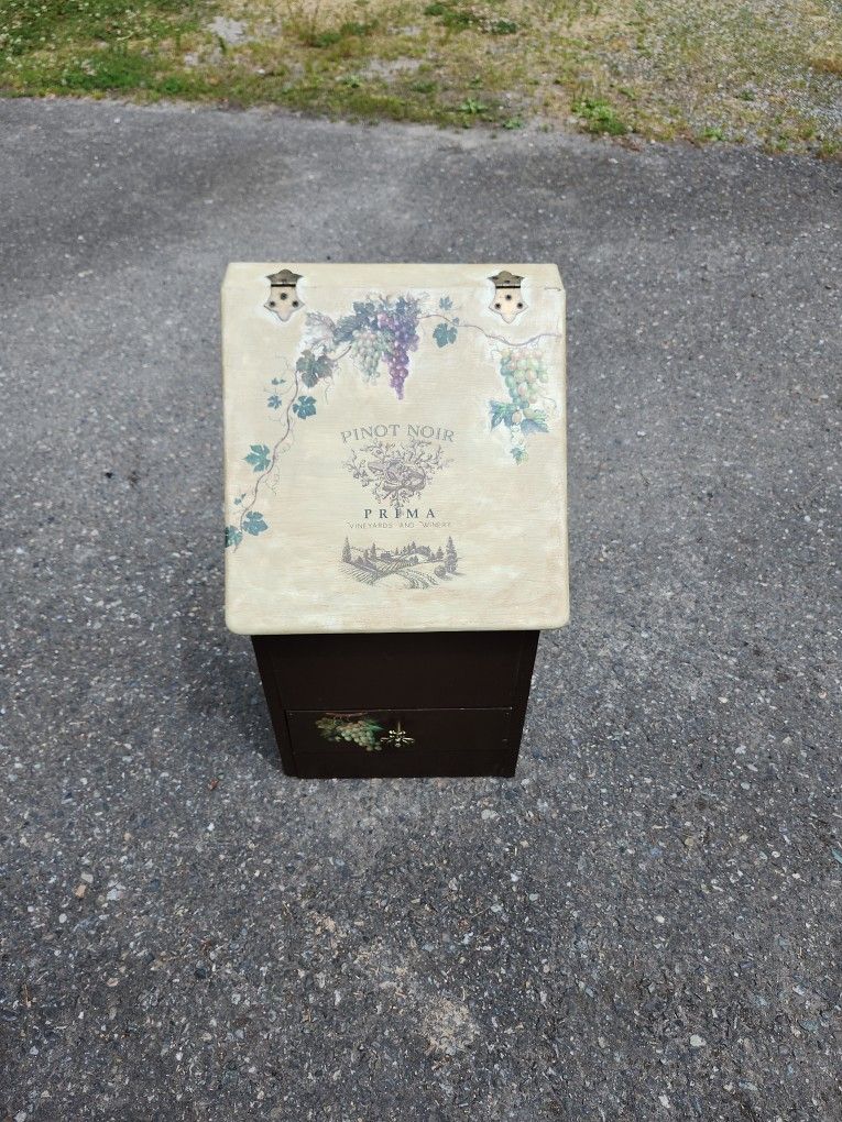 Root Or Wine Storage Wood Upcycled Cabinet 