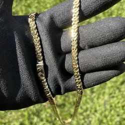 Gold filled Egyptian Eye chain 