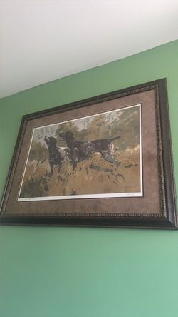 Noel Hoffman Limited Edition Print - “October German Shorthair Pointers” #24/50 with COA