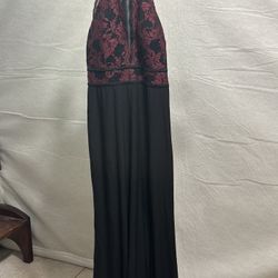 Morgan & Co Black Long Prom Dress 