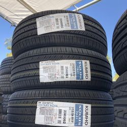 215/55/17 Kumho 4 New Tires Installed And Balanced