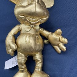 Gold Mickey Mouse plush