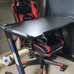 Computer Desk And Gaming Chair